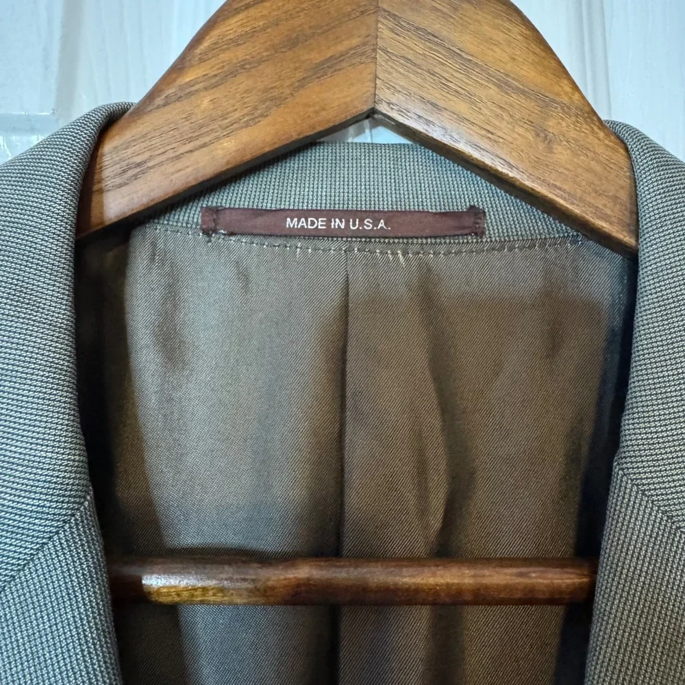 Hickey Freeman Mens 44R Blazer Jacket 100% Worsted Wool USA